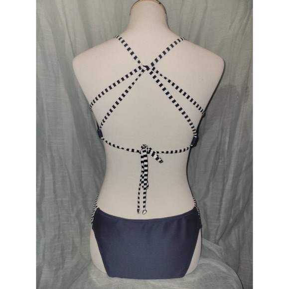 bikini xl navy blue and white strappy - Picture 3 of 3